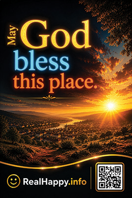 May God bless this place-sunrise